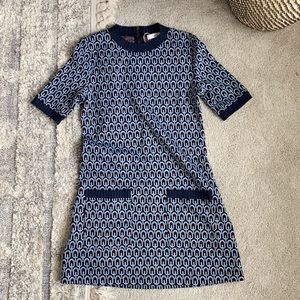 Mango Geometric Printed knit dress